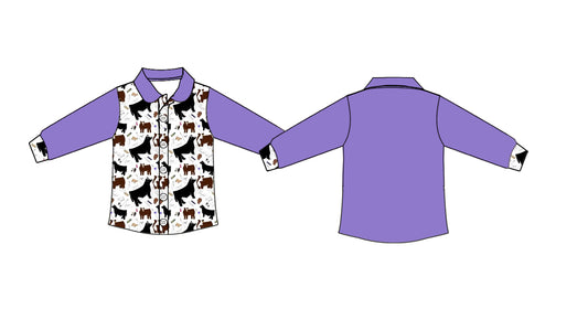 (Pre Order) No moq GT1507 pre-order toddler girl clothes long Sleeve top-2025.11.25