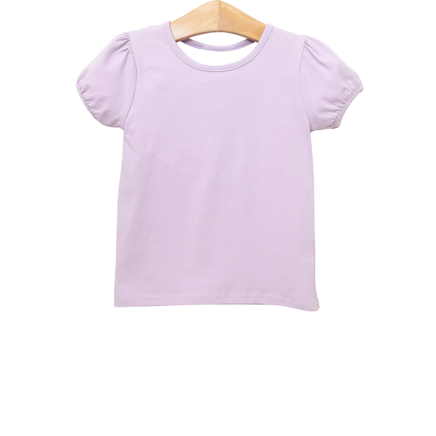 (Pre Order) No moq pre-order toddler girl clothes yoga purple short sleeve Top -2025.12.6