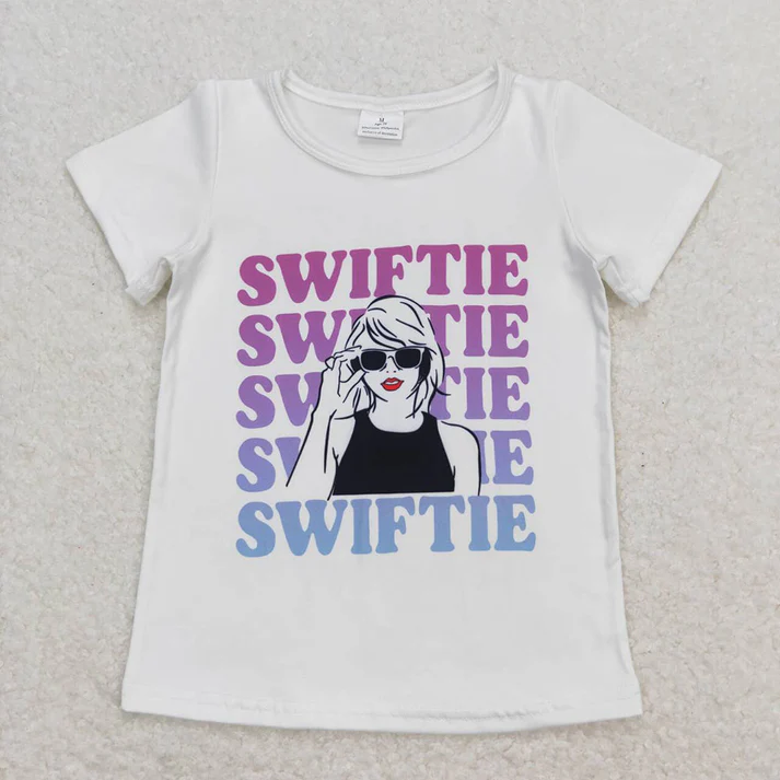 Baby Girls Pop Singer Short Sleeve Tee Shirts Tops 1989 taylor summer top