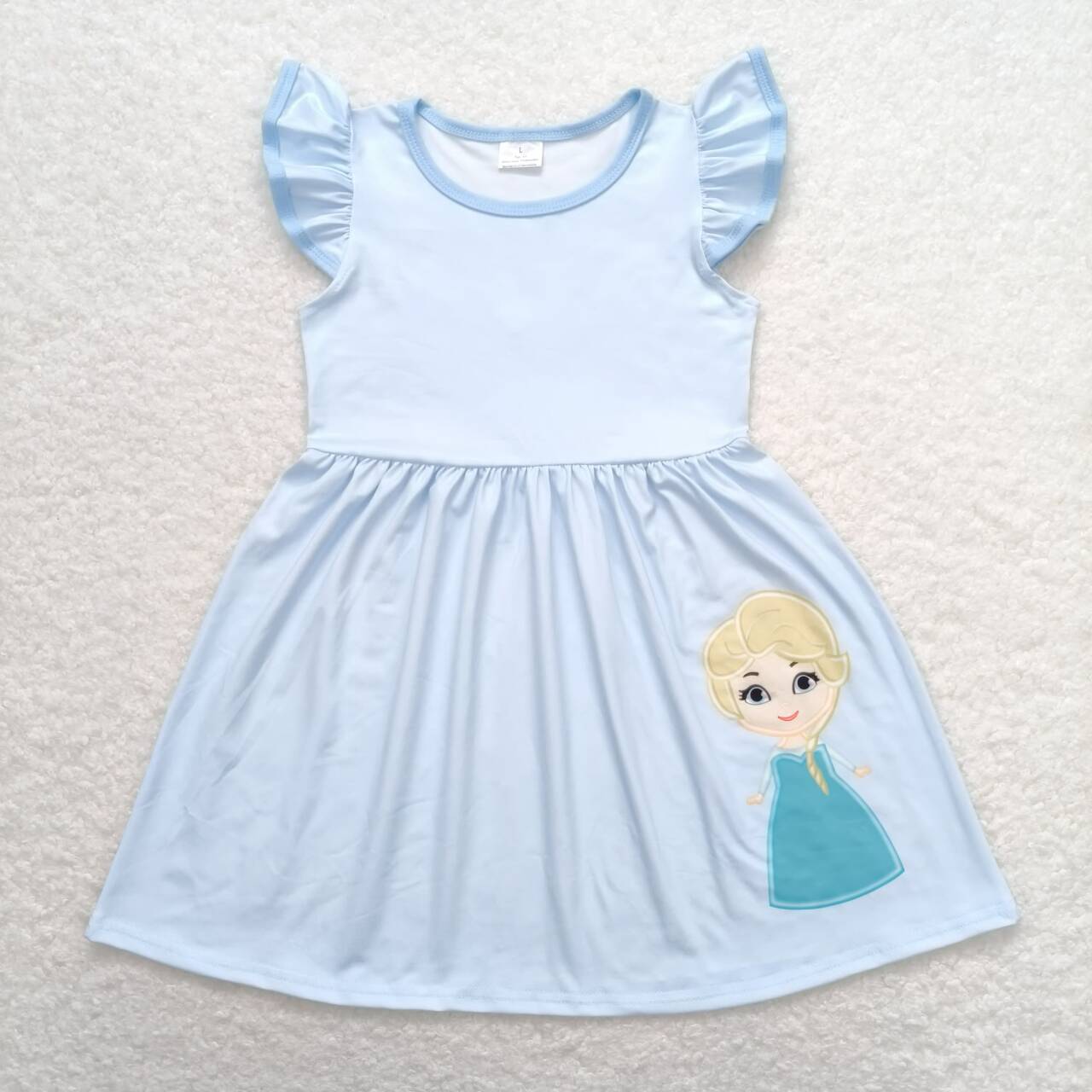 RTS Disney Princess Blue Fly Sleeve Dress 	 GSD1147