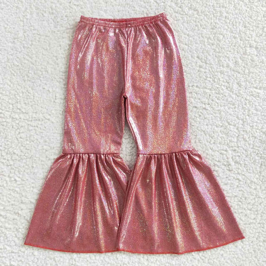 P0181 Brick red satin gilded trousers