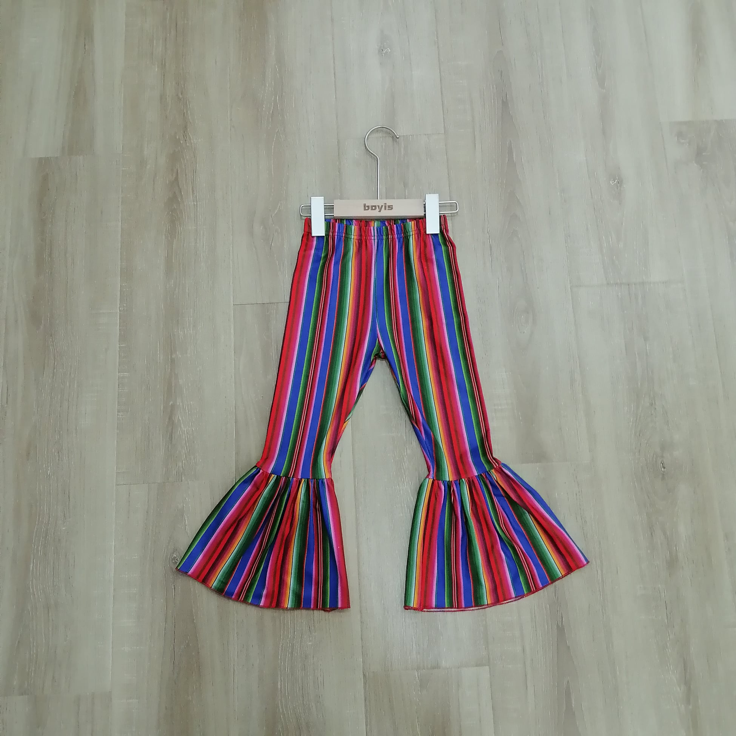 custom moq 5 eta 5-6weeks Christmas July Bell bottom pants cow striped milk silk pants