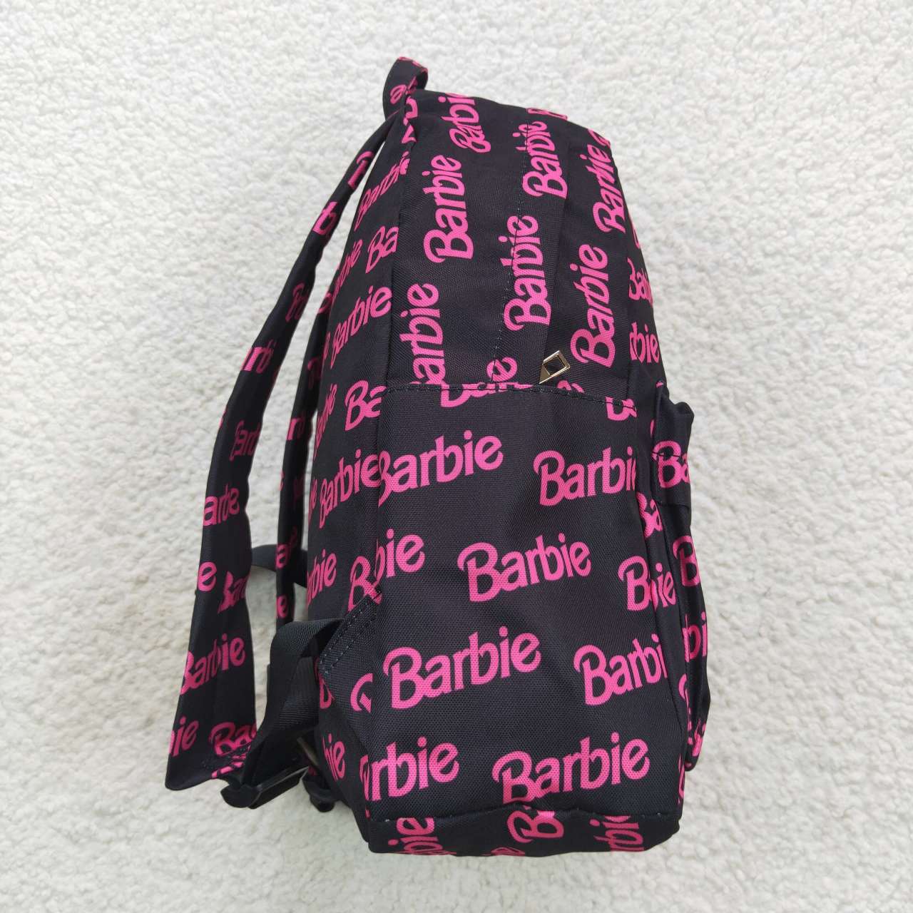 BA0137 barbie letter black backpack