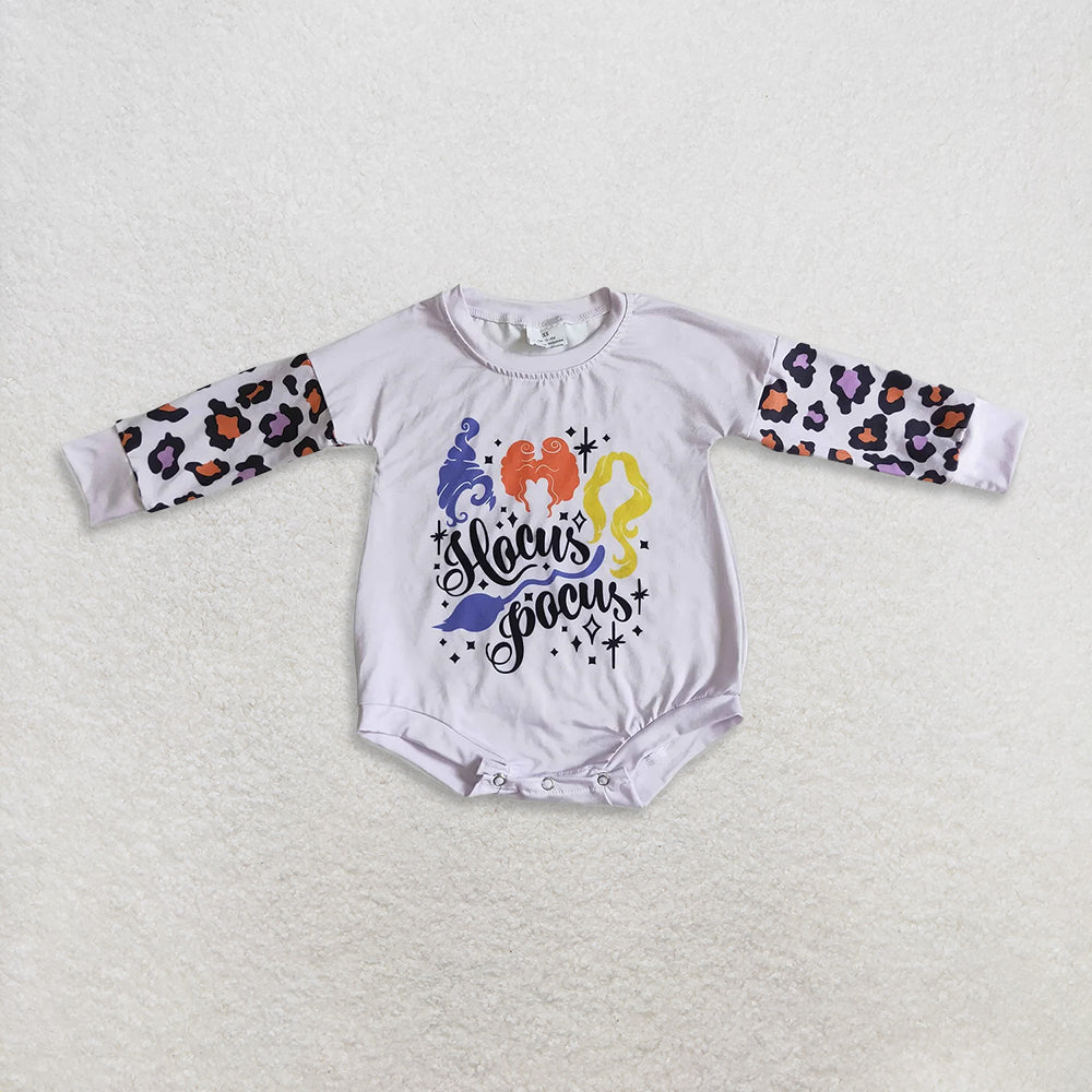 RTS NO MOQ Sibling baby girl clothes halloween long-sleeved rompers