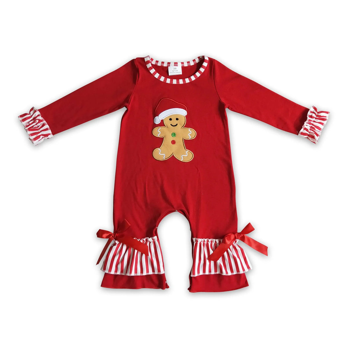 RTS NO MOQ Sibling Baby girls clothes Embroidery Christmas long-sleeved trousers suit & rompers