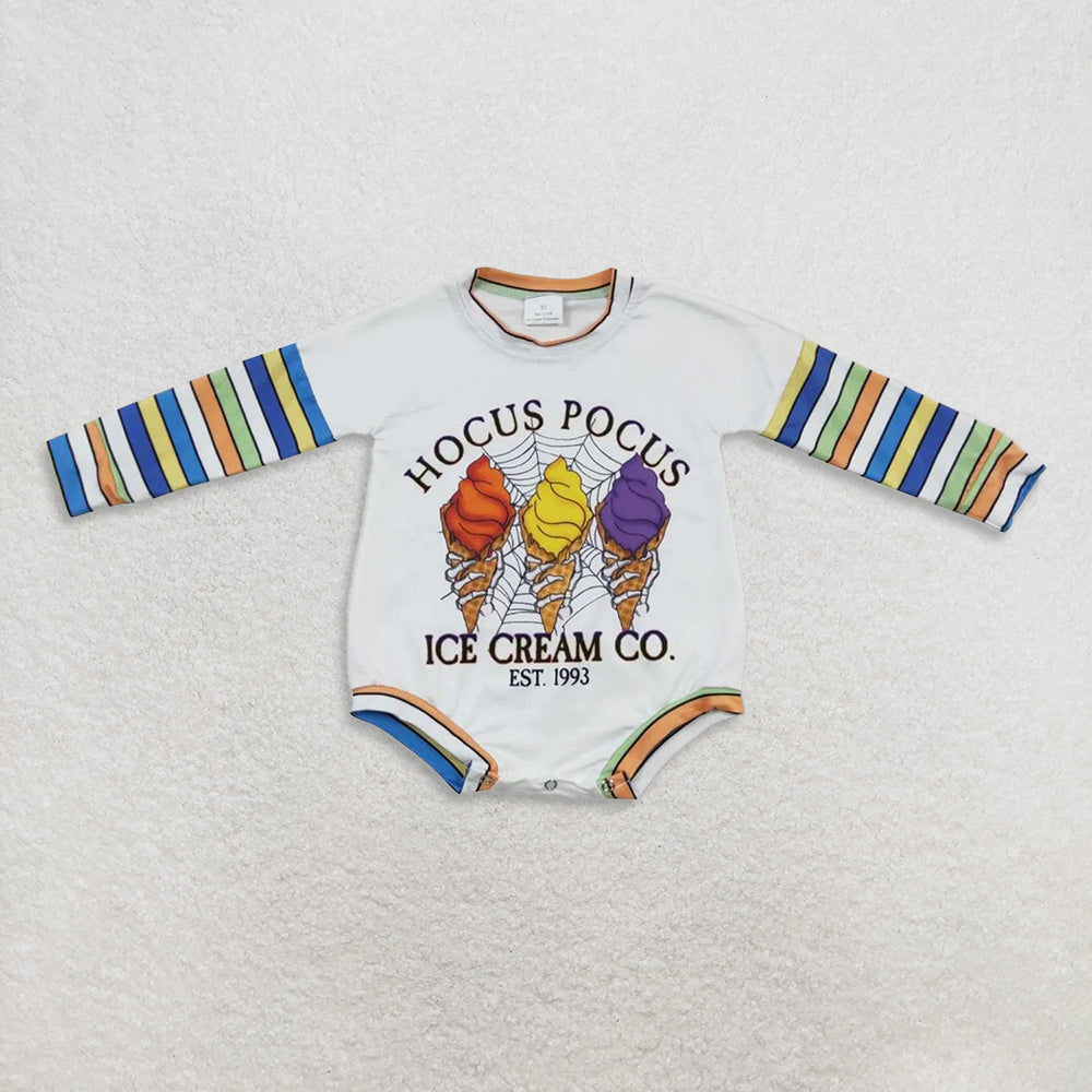 RTS NO MOQ Sibling baby girl clothes halloween long-sleeved rompers