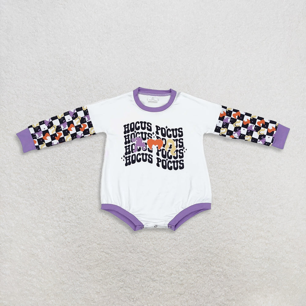 RTS NO MOQ Sibling baby girl clothes halloween long-sleeved rompers