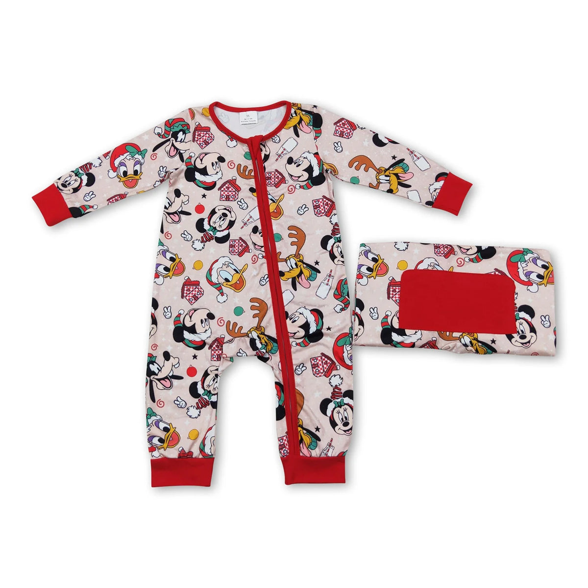 RTS NO MOQ Sibling Baby girls boy clothes Christmas cartoon long-sleeved trousers suit & rompers