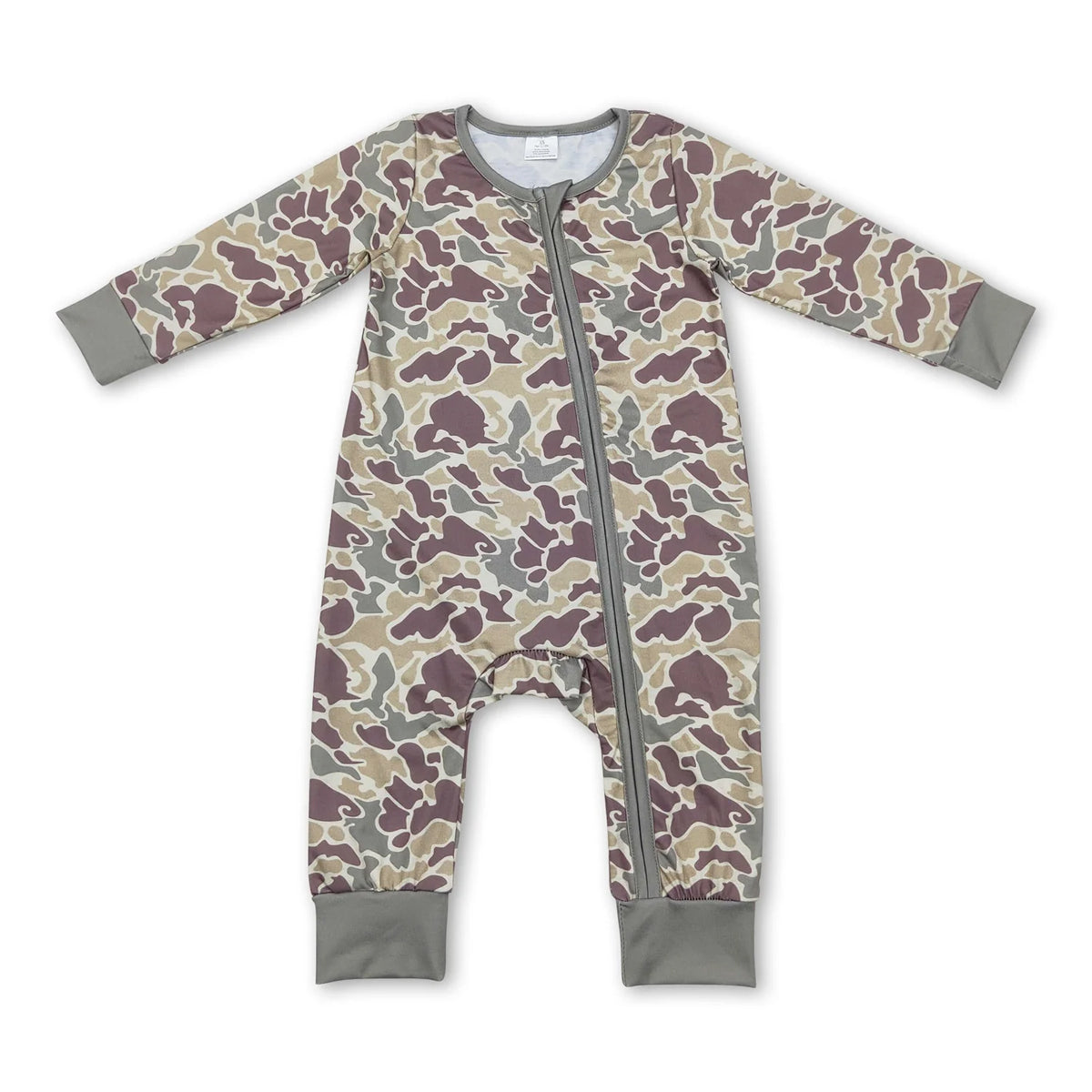 RTS NO MOQ Sibling Baby boy clothes modal camouflage long Sleeve Romper Mixed Sizes