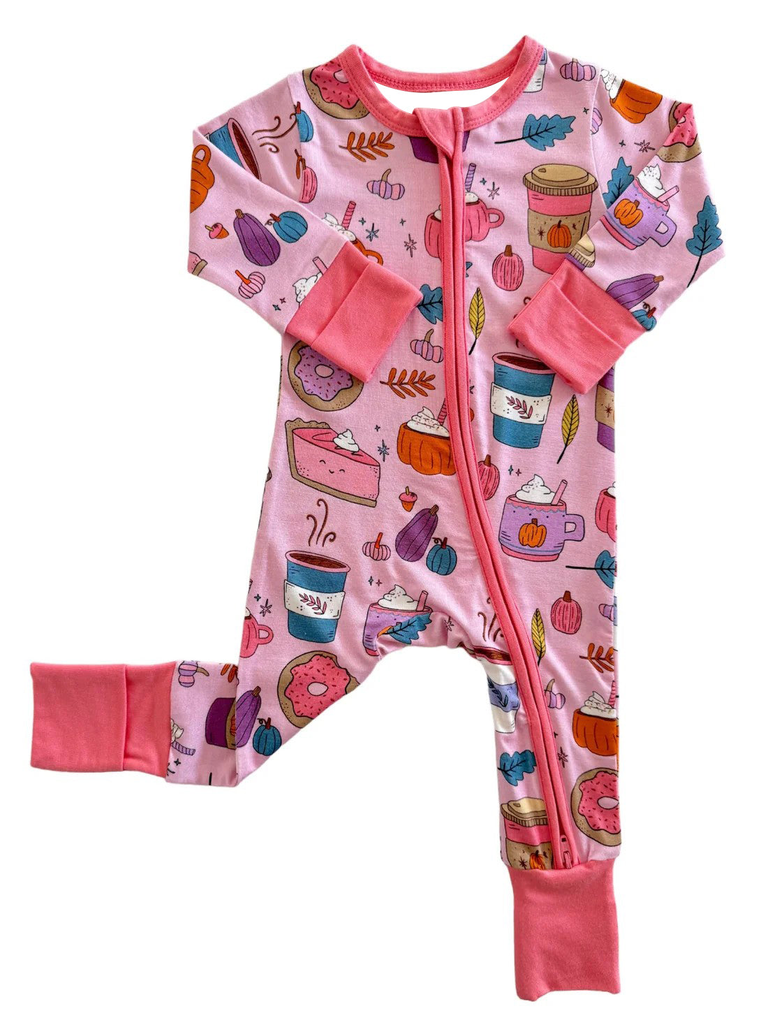 no moq sales LR1499 pre-order baby girls clothes pumpkin pink long sleeve Romper-2024.8.9