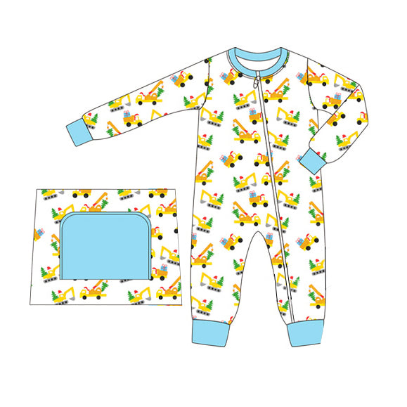 no moq sales LR1536 pre-order baby boys clothes blue long sleeve Romper-2024.8.12