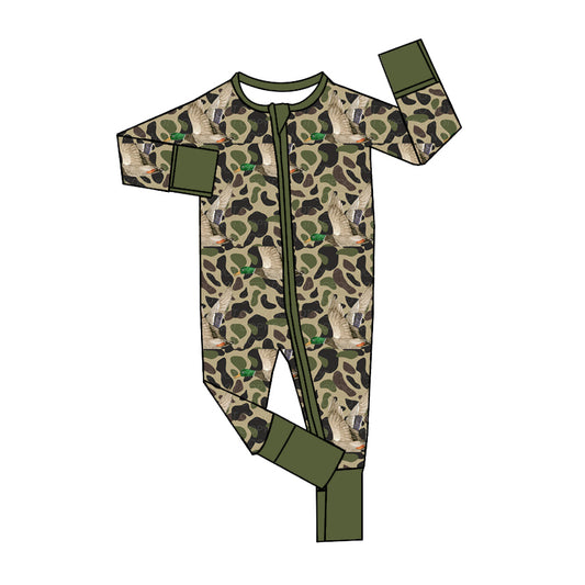 no moq sales LR1646 pre-order baby boys clothes camouflage long sleeve Romper-2024.8.3