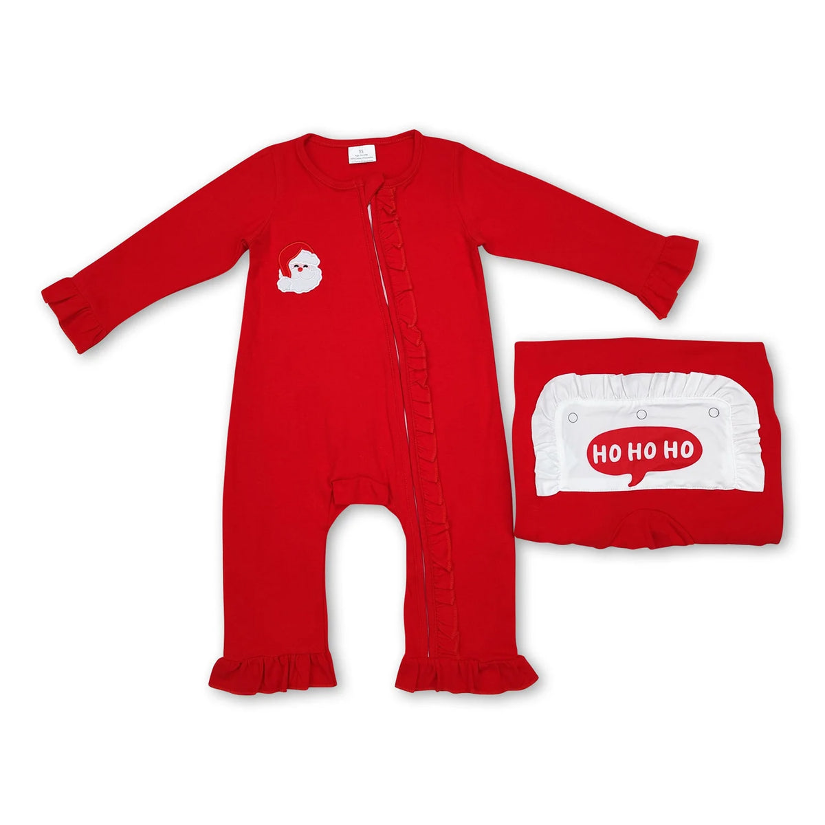 RTS NO MOQ Sibling baby girls baby boys clothes Christmas long-sleeved trousers suit & romper