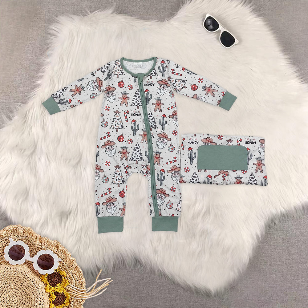 RTS NO MOQ Baby boy clothes Christmas long Sleeve Romper Mixed Sizes