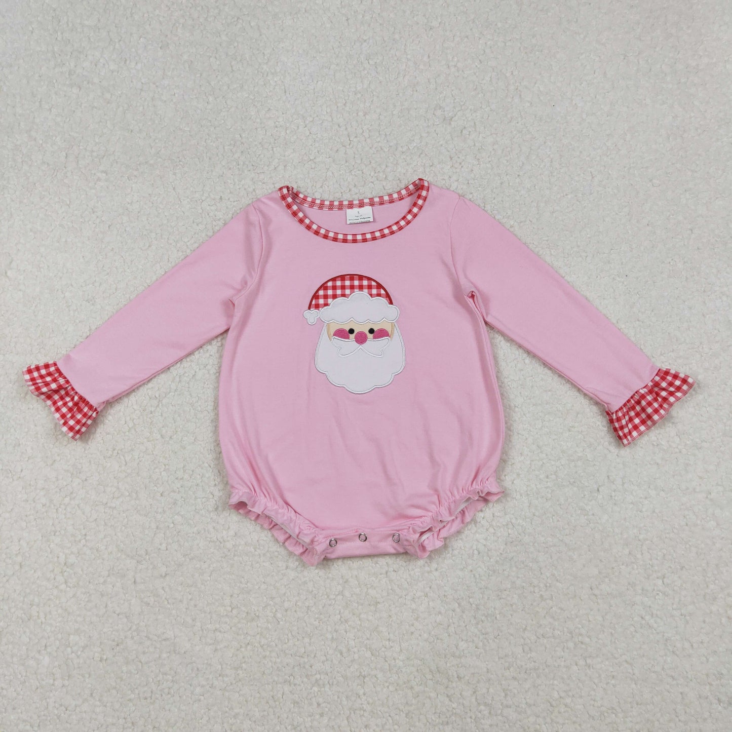 RTS NO MOQ Sibling Baby girls clothes embroidery Christmas long-sleeved rompers