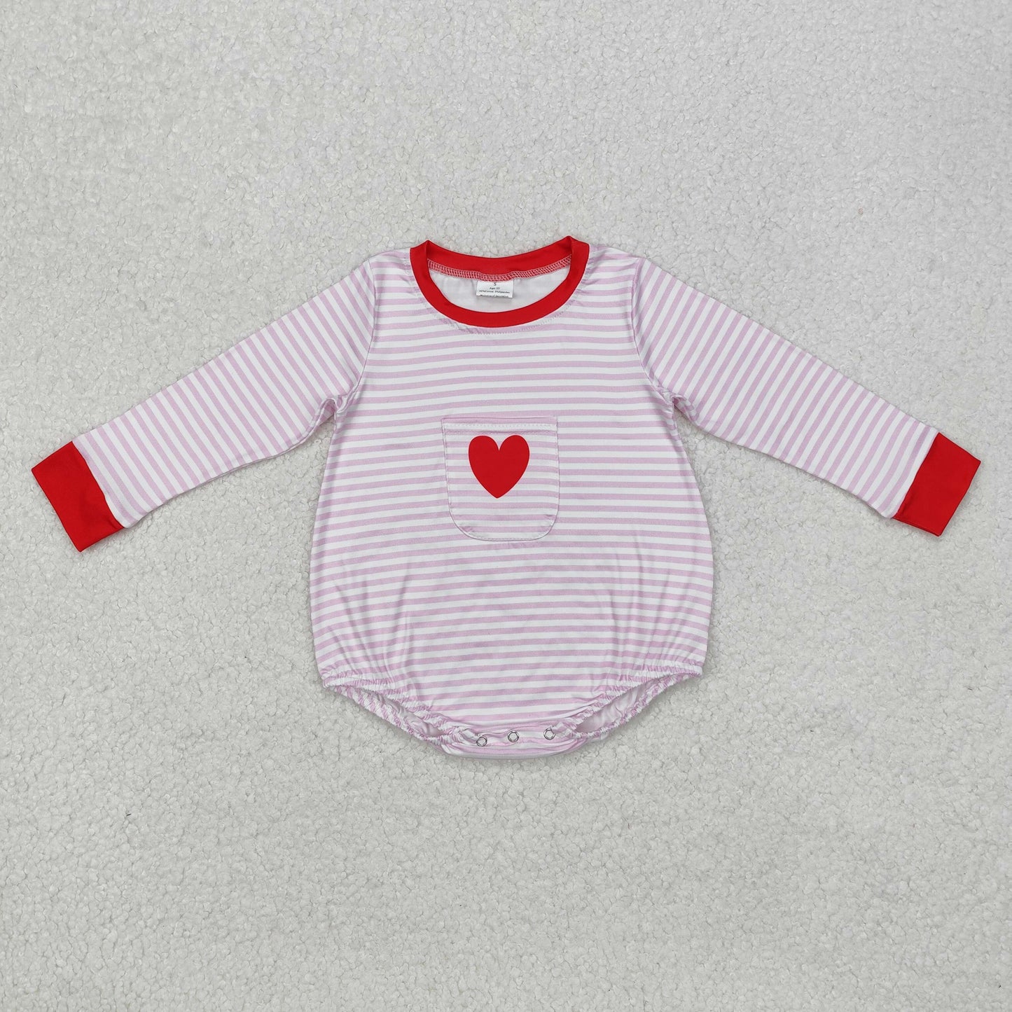 RTS NO MOQ Baby Girls Valentine love Long Sleeve Dress & Romper
