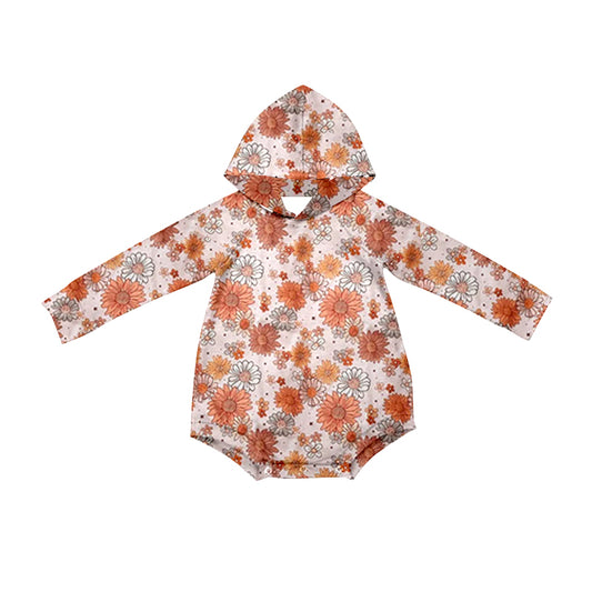 no moq sales LR1883 pre-order baby boys clothes floral long sleeve Romper-2024.9.2