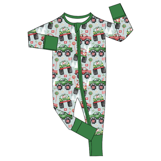 no moq sales LR1923 pre-order baby boys clothes Christmas long sleeve Romper-2024.9.6