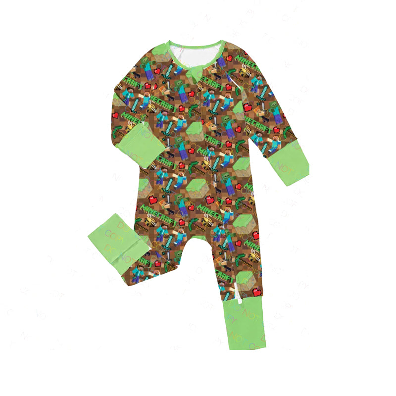 no moq sales LR2083 pre-order baby boys clothes cartoon long sleeve Romper-2024.10.9