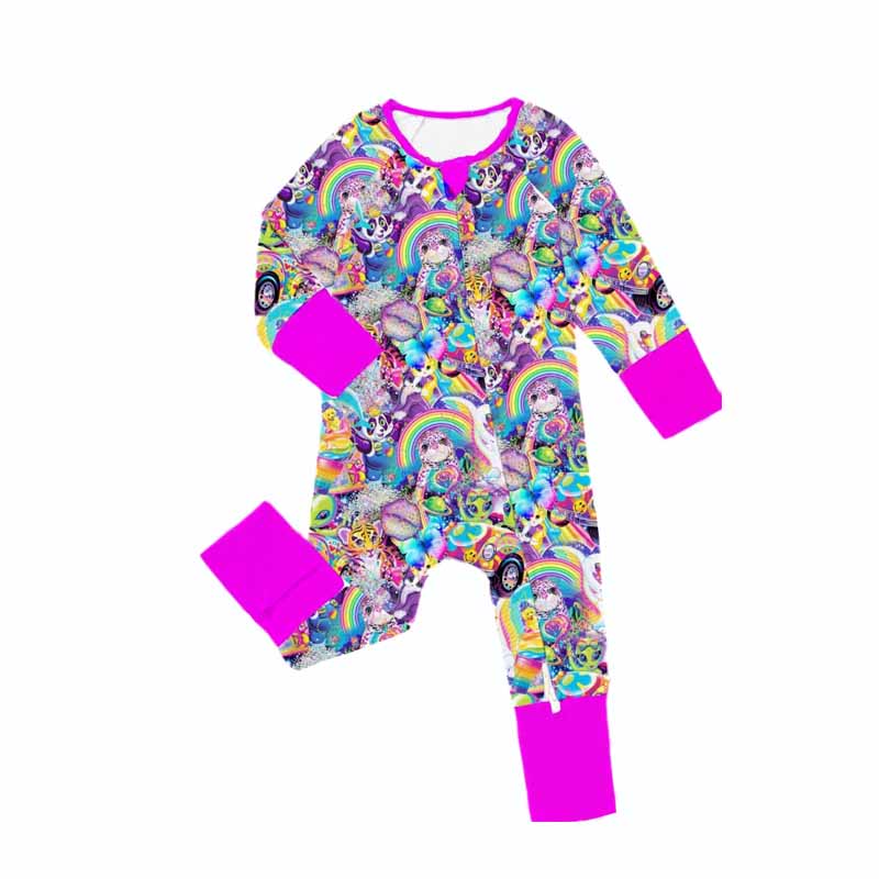 no moq sales LR2085 pre-order baby girls clothes cartoon long sleeve Romper-2024.10.9