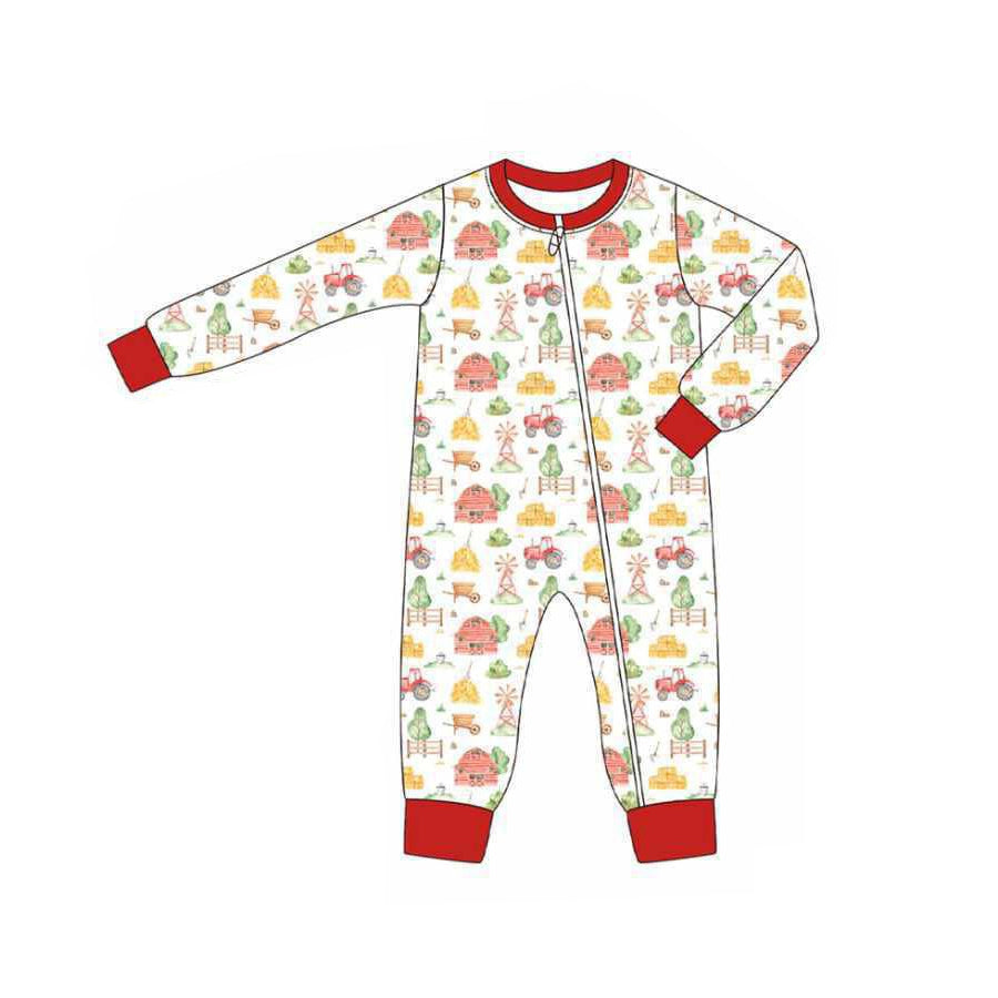 no moq LR2306 pre-order baby boy clothes long sleeve romper-2025.6.12