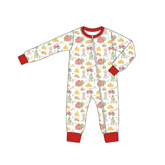 no moq LR2306 pre-order baby boy clothes long sleeve romper-2025.6.12