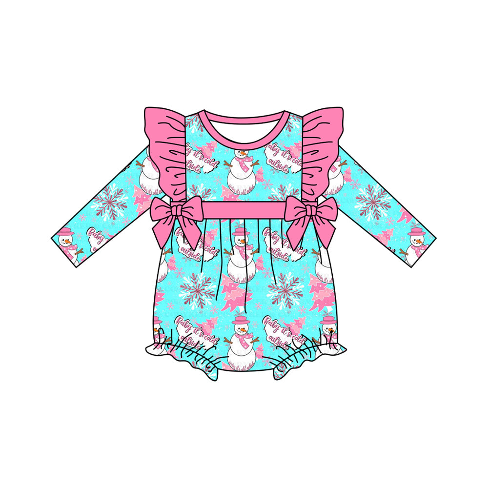 no moq LR2340 pre-order baby girl clothes Christmas long sleeve romper-2025.6.17