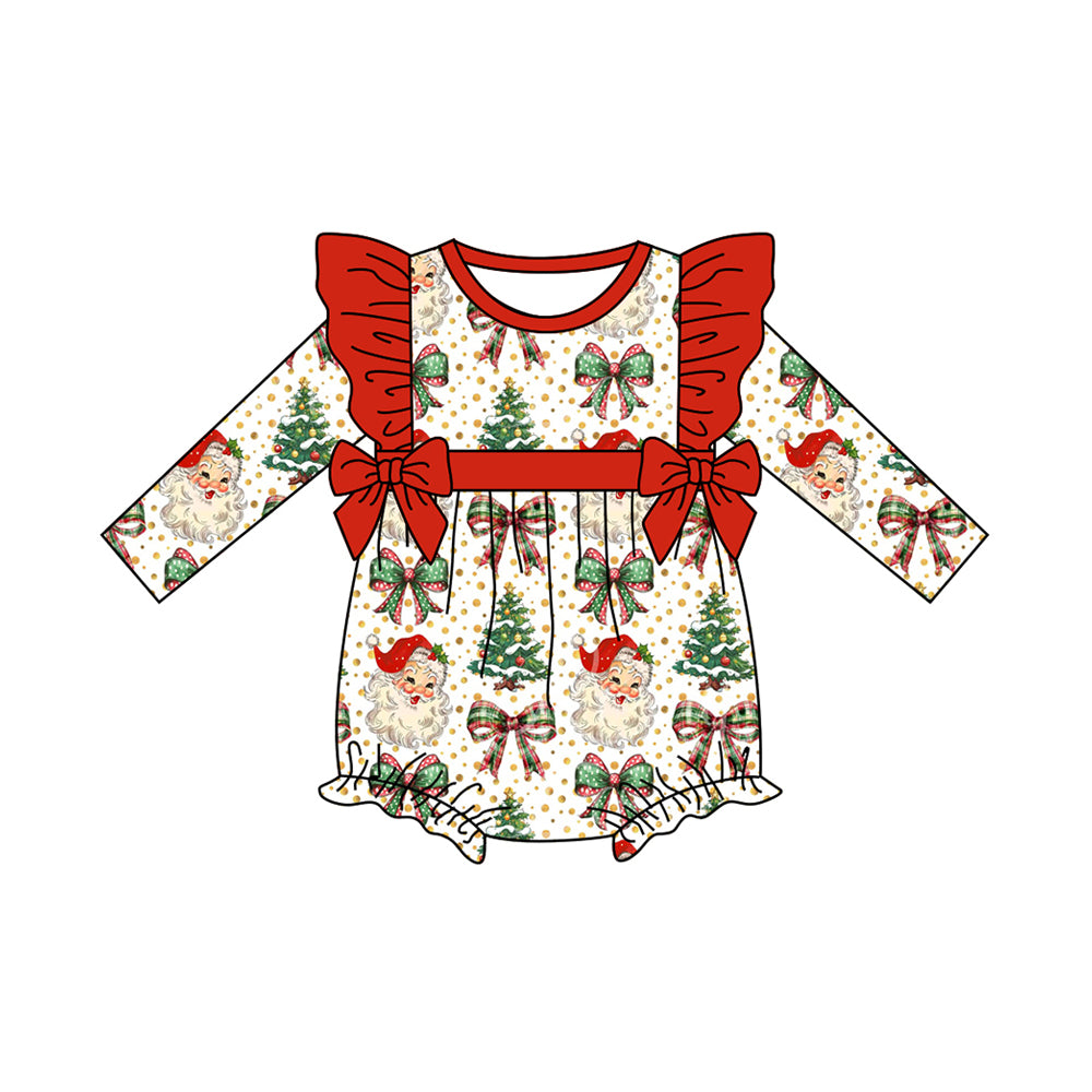 no moq LR2343 pre-order baby girl clothes Christmas long sleeve romper-2025.6.18