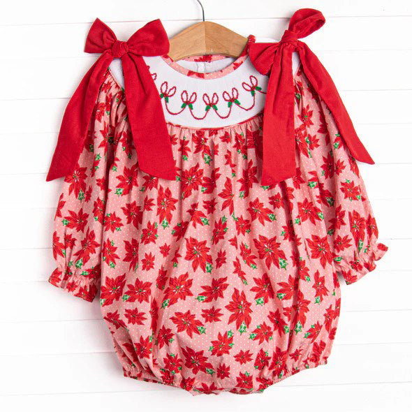 (Pre Order) No moq LR2386 pre-order baby girl clothes bow red long sleeve romper-2025.7.2