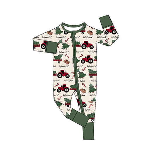 (Pre Order) No moq LR2393 pre-order baby boy clothes Christmas long sleeve romper-2025.7.3