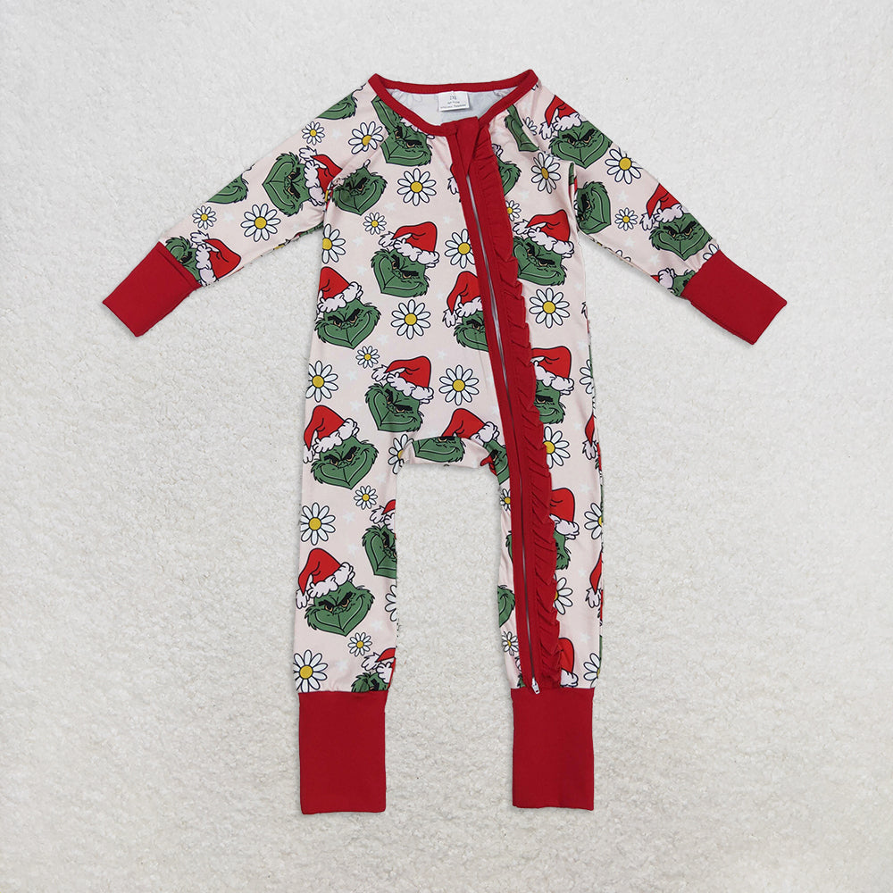 RTS Sibling baby girls clothes Christmas long Sleeve pants sets and dress and rompers