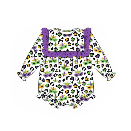 (Pre Order) No moq LR2675 pre-order baby girl clothes camouflage long sleeve romper-2025.9.12