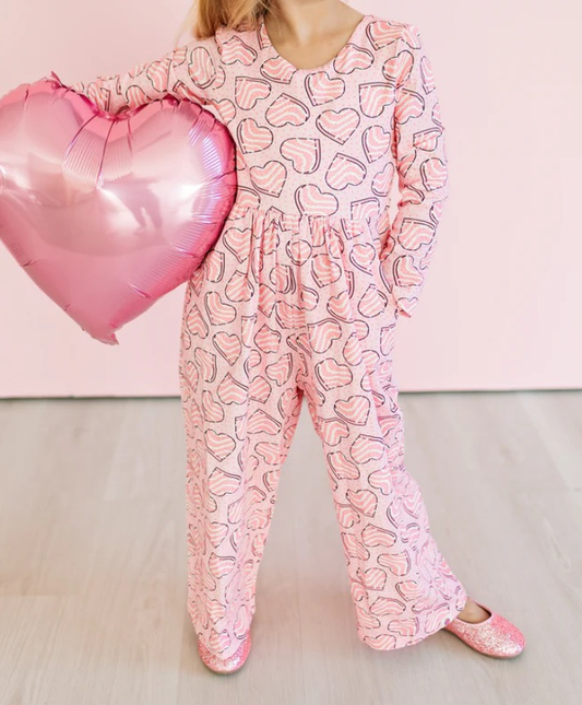 (Pre Order) No moq LR2680 PRE-ORDER baby girl clothes love long sleeve jumpsuit-2025.9.13