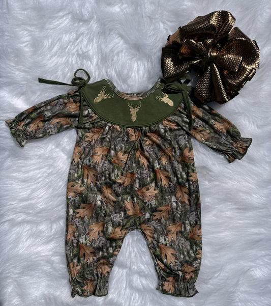 (Pre Order) No moq LR2730 pre-order baby girl clothes leaf long sleeve romper-2025.9.23