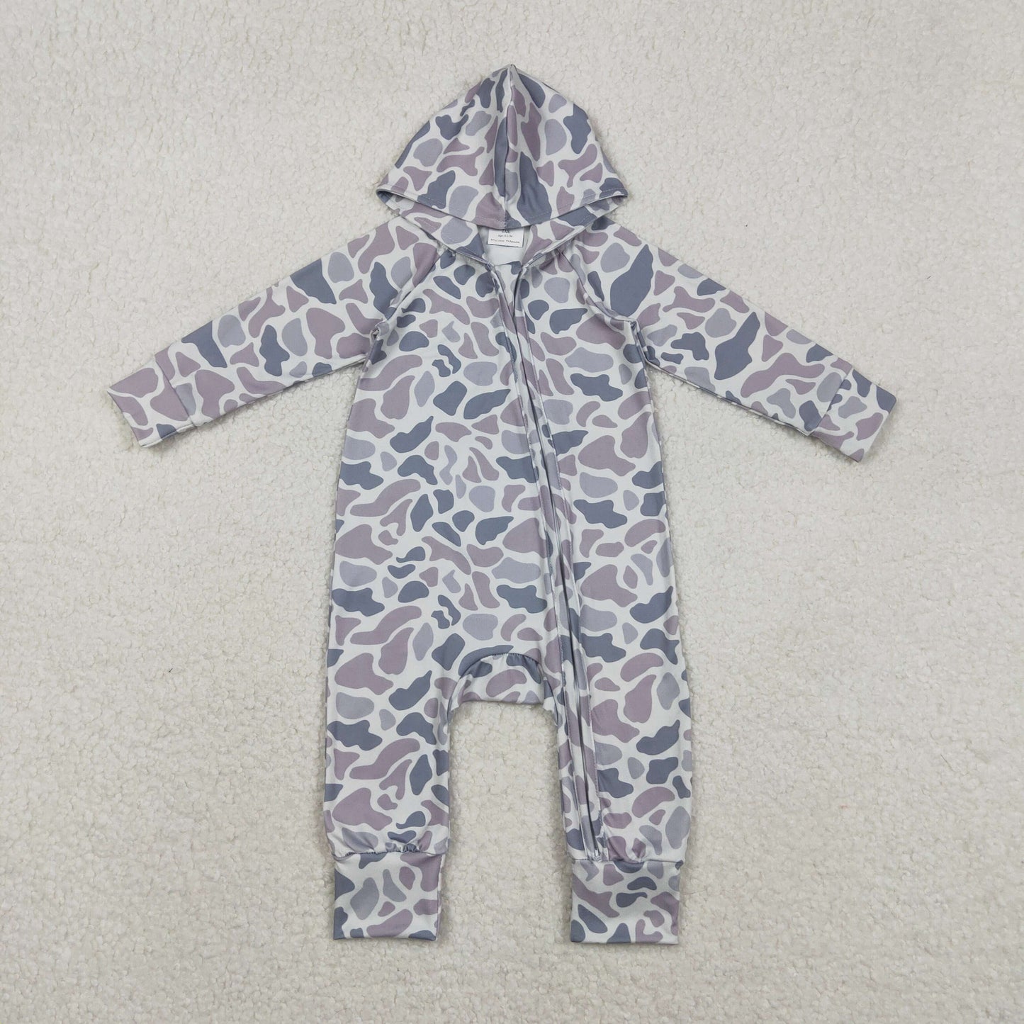 RTS NO MOQ Sibling baby Boys clothes camouflage hooded long sleeve rompers