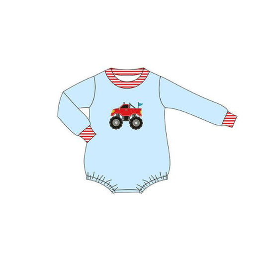 (Pre Order) No moq LR2819 pre-order baby boy clothes long sleeve romper-2025.10.20
