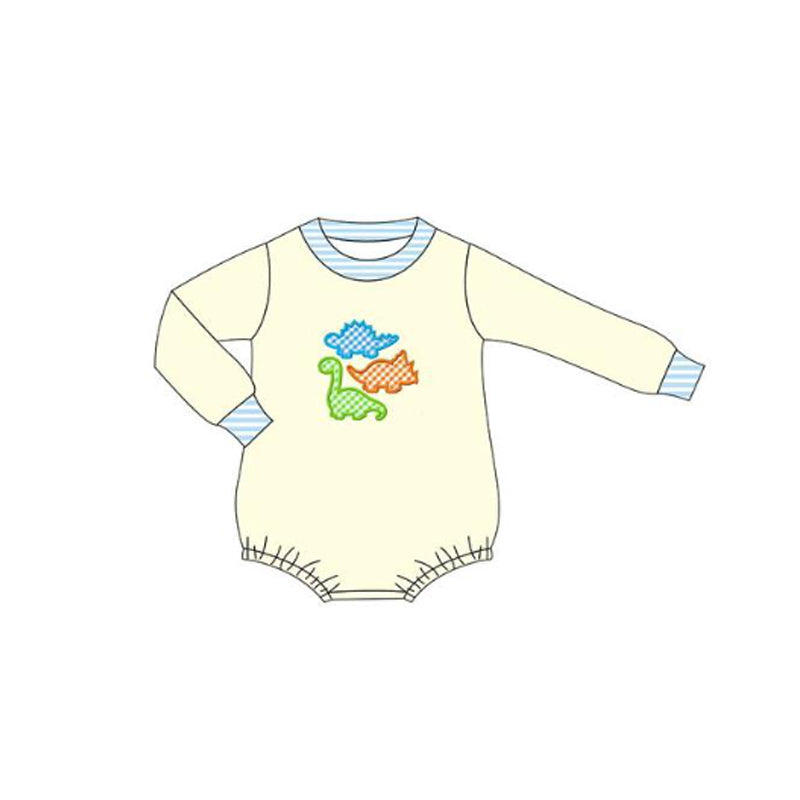 (Pre Order) No moq LR2820 pre-order baby boy clothes long sleeve romper-2025.10.20