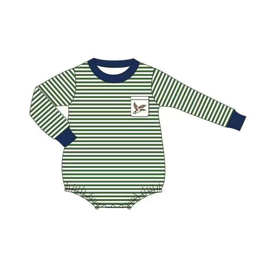 (Pre Order) No moq LR2831 pre-order baby boy clothes duck long sleeve romper-2025.10.21