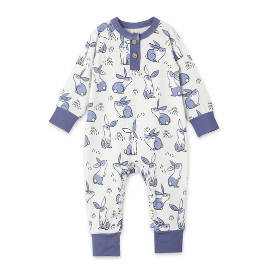 (Pre Order) No moq LR2851 pre-order baby boy clothes bunny long sleeve romper-2025.10.28