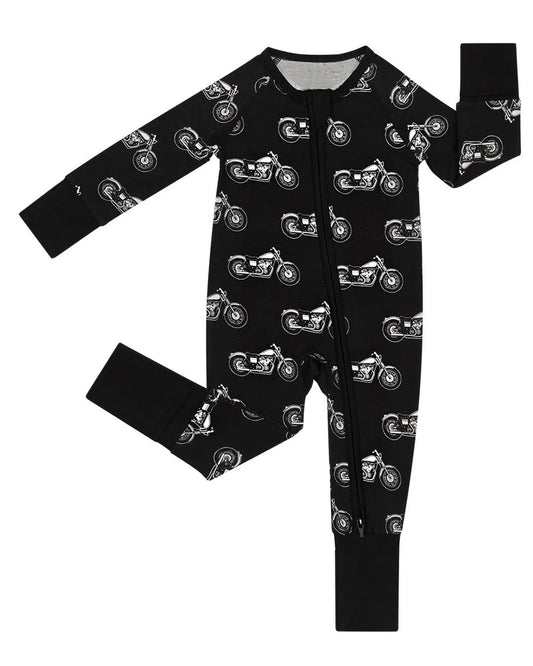 (Pre Order) No moq LR2857 pre-order baby boy clothes car black long sleeve romper-2025.10.30