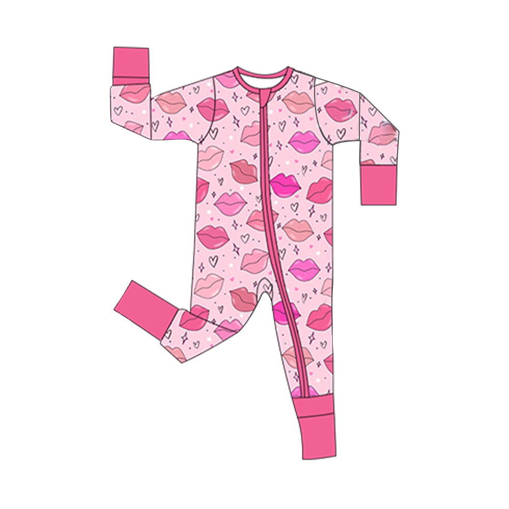 (Pre Order) No moq pre-order baby girl clothes love long sleeve romper-2025.11.29