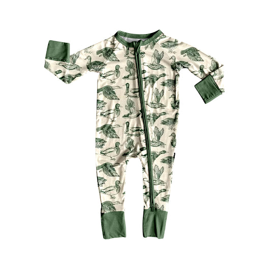 (Pre Order) No moq pre-order baby boy clothes duck long sleeve romper-2025.12.1