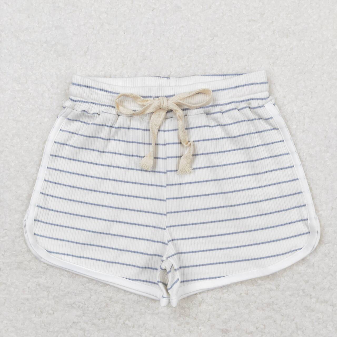 RTS SS0334Blue pinstripe white shorts