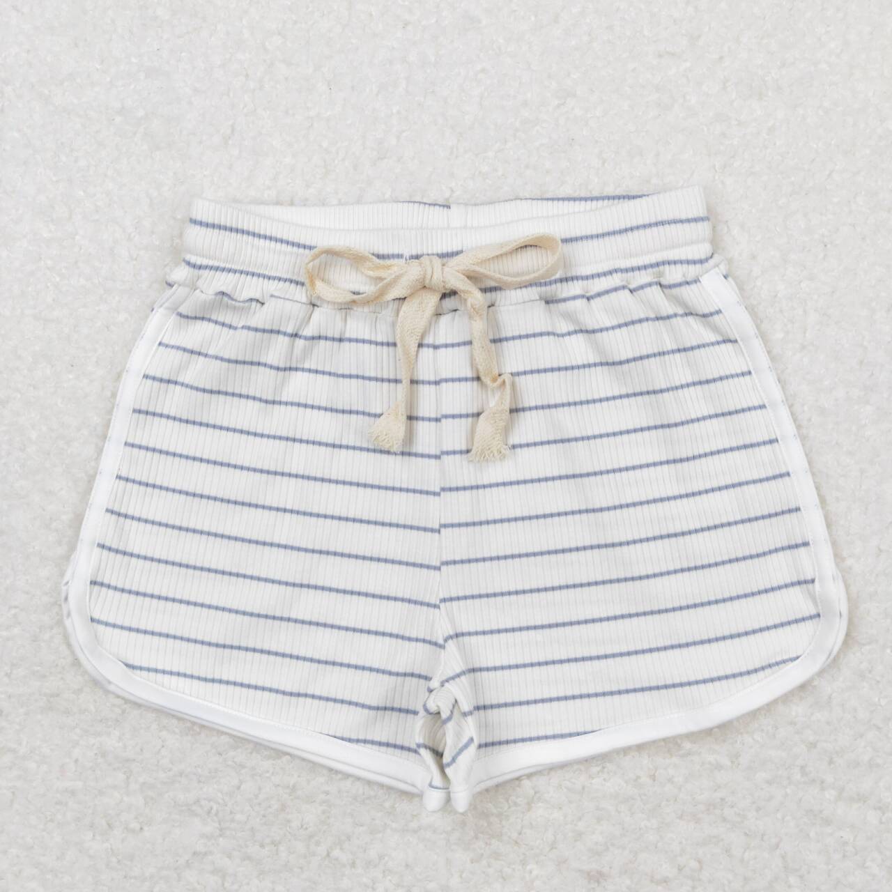 RTS SS0334Blue pinstripe white shorts