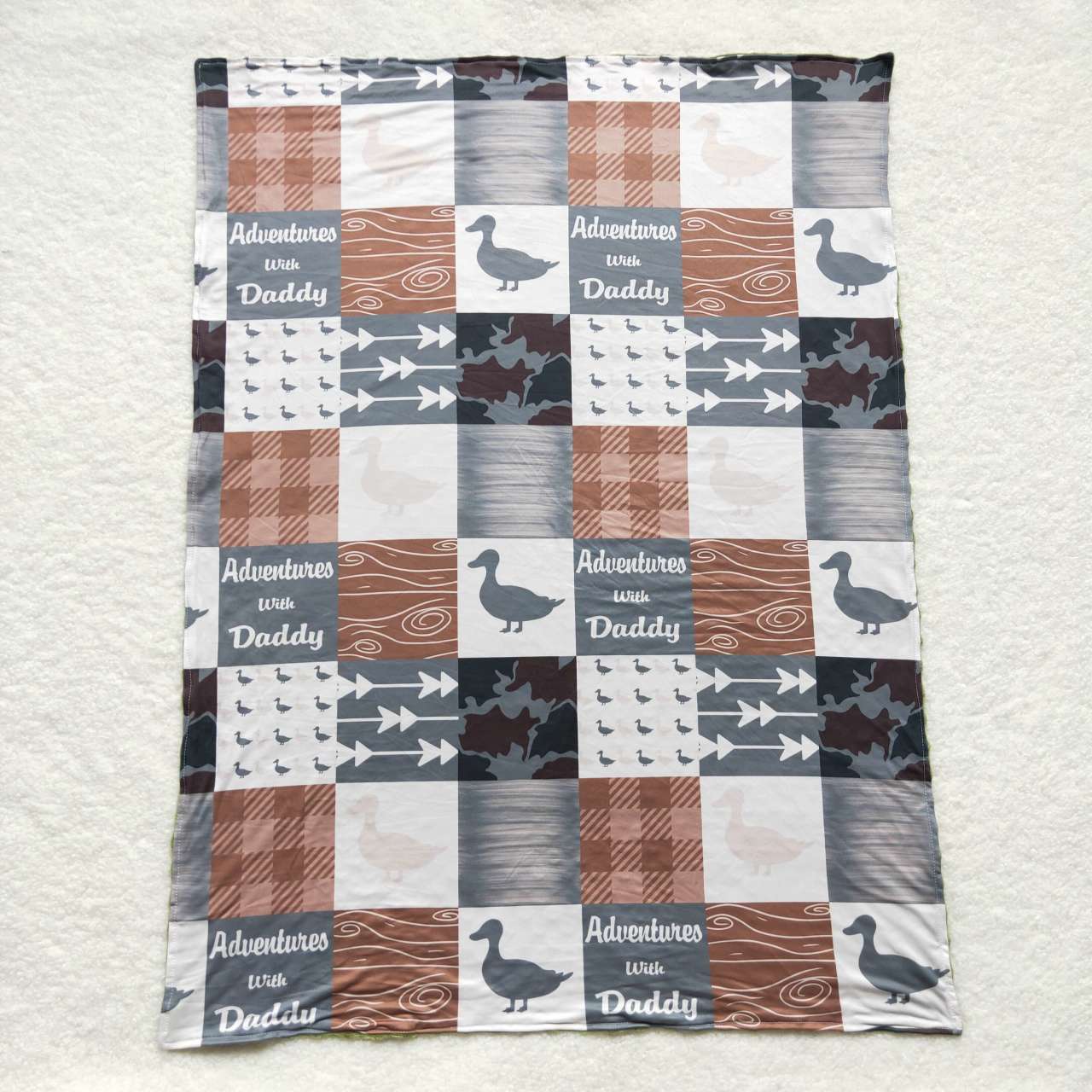 BL0061 Duck Green Baby Blanket