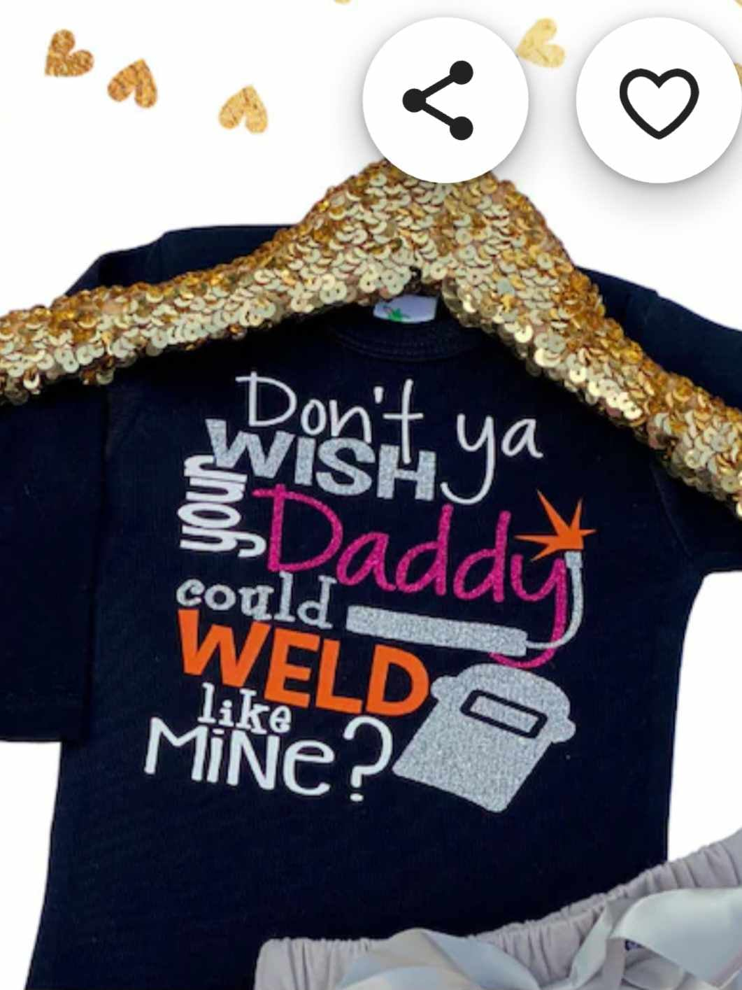 custom moq 5 eta 4-5 weeks Kids Girls Tops Location Girls Tops  daddy weld like mine