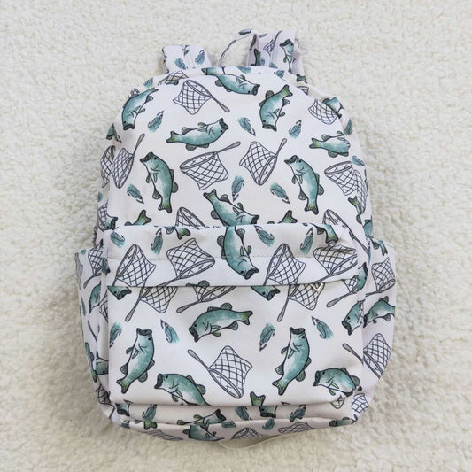 BA0123 Fishing White Backpack