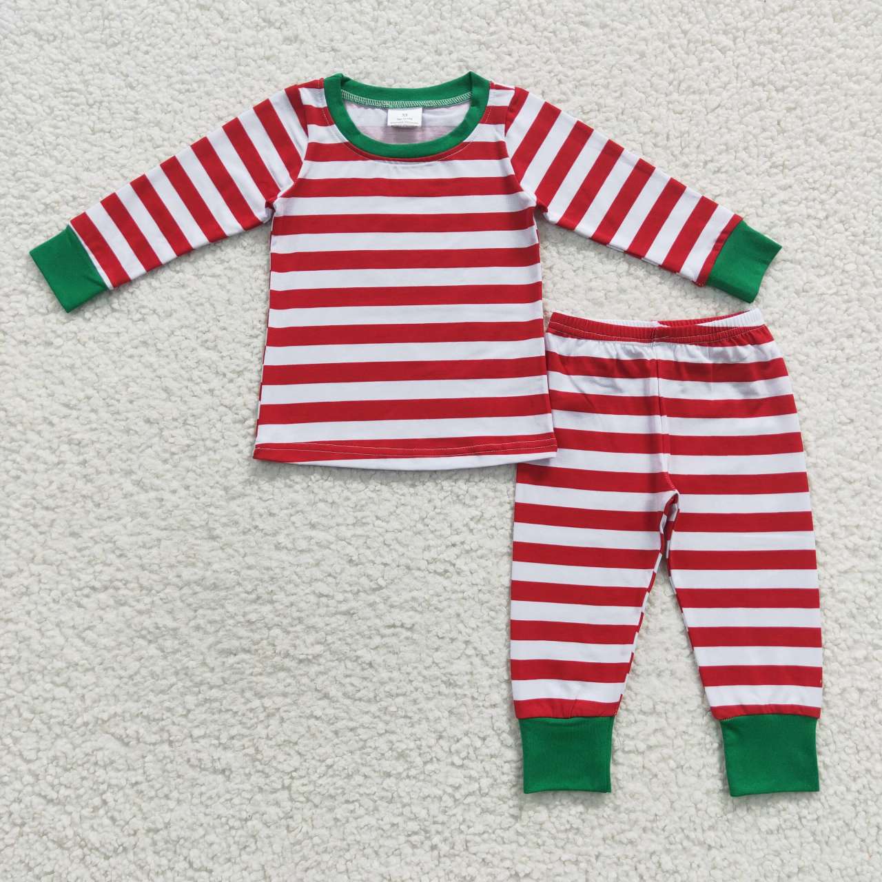 6 A8-16 Red Striped Pajamas