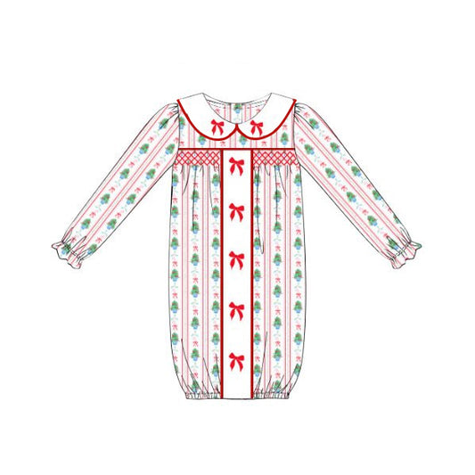 no moq NB0048 pre-order baby newborn Christmas long sleeve nightgown-25.6.10