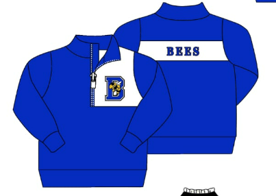 custom moq 3 eta 6-8weeks blue  girls team  pullovers jacket girls kids pullovers blue pullovers